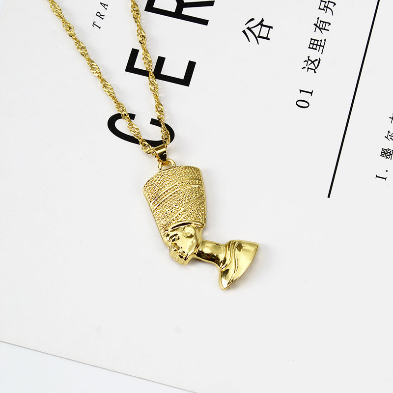 Wholesale Ancient Egypt Pharaoh Hip Hop Alloy Necklaces